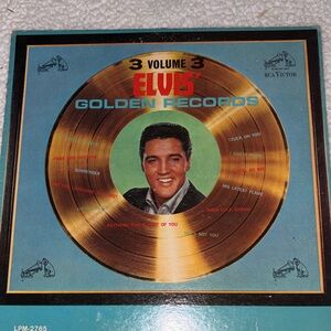 Elvis golden records volume three album record 33